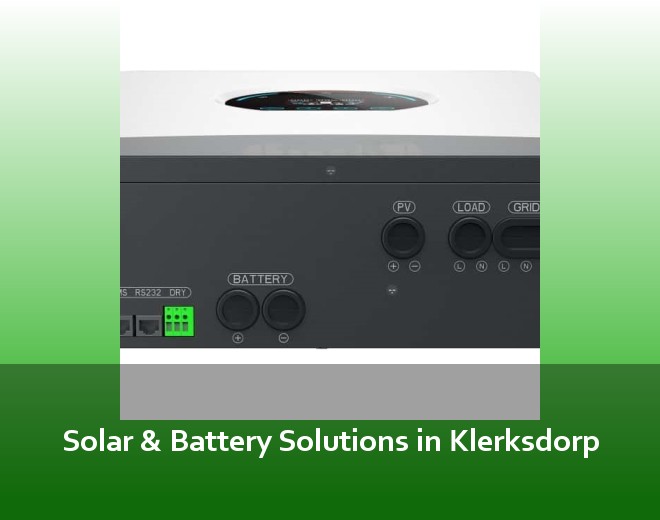 Solar & Battery Solutions in Klerksdorp